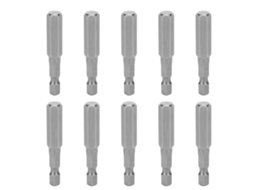 10 Peças De Parafusadeira Elétrica Brocas Magnéticas De Aço S2 Hexagonal 8mm 50mm Ferramentas Manuais