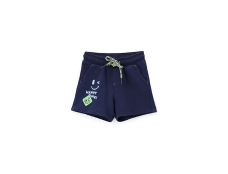 Calções De Menino Original Marines Algodão Azul (80)