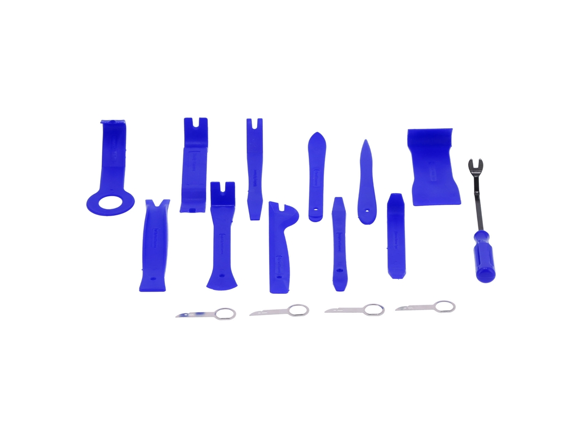 Kit De Ferramentas De Extração E Desmontagem Para Carros, 16 Peças, Ferramentas De Desmontagem De Painéis E Molduras, Azul