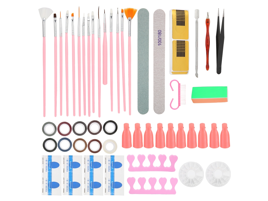 2026altiro-kit De Ferramentas De Manicura Com Removedor De Esmalte, Lixas, Fitas De Polimento E Pincéis De Arte De Unhas