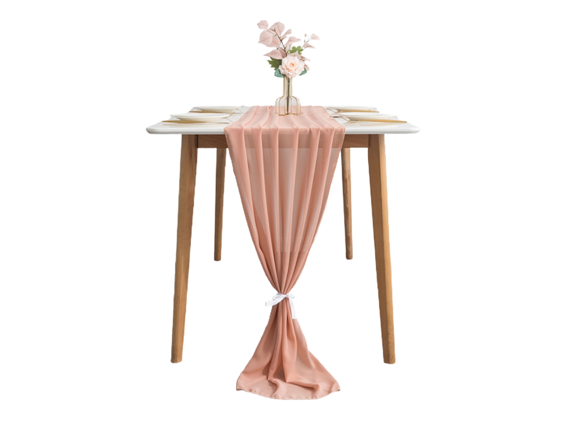 Toalha De Mesa Com Duas Fitas Brancas