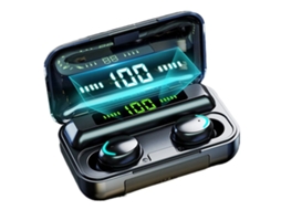 Fones De Ouvido Bluetooth Sem Fio Tws, Som Estéreo Hifi, À Prova Dágua Ipx7 Com Compartimento De Carregamento Com Display Led