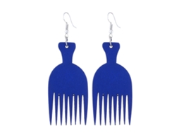 Brincos Pendentes De Pente De Madeira Acessório Fashion Feminino