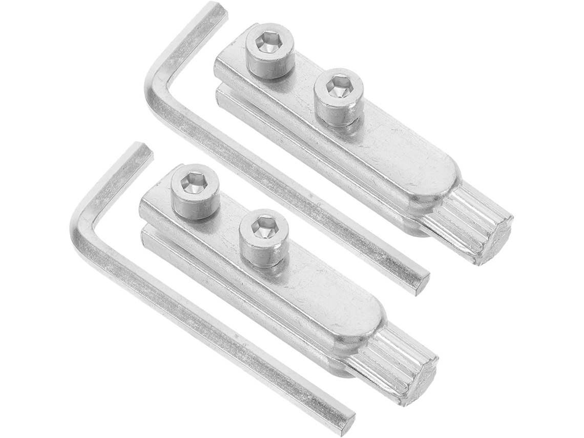 Kit Extrator De Parafusos Para Válvulas Quebradas E Tubos Danificados Showeroro, 2 Peças Em Aço Inoxidável Prateado