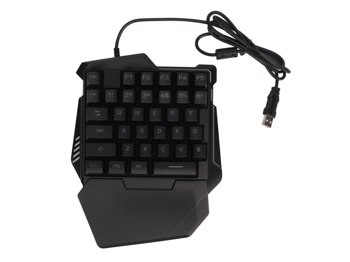 Teclado Gamer Rgb De Uma Mão Com 35 Teclas