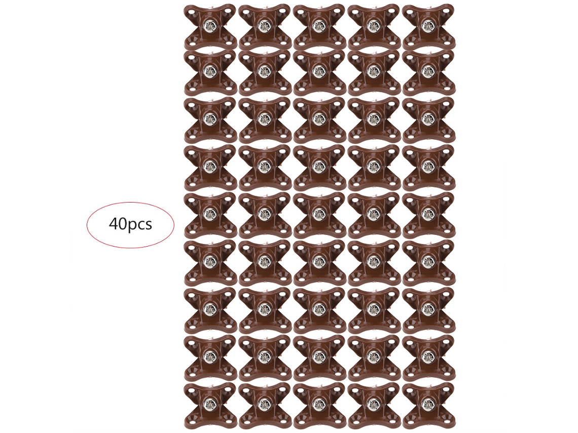 Laxiscreed Conjunto De 40 Suportes De Prateleira Em Ângulo Reto Para Móveis Universais