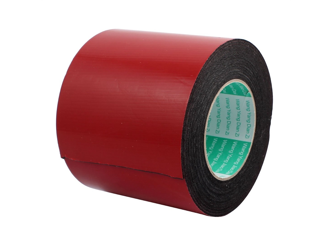 Fita Adesiva Dupla Face de Espuma Antichoque para Vedação de Porta, 120x2mm, 5m de Comprimento CHABERLU