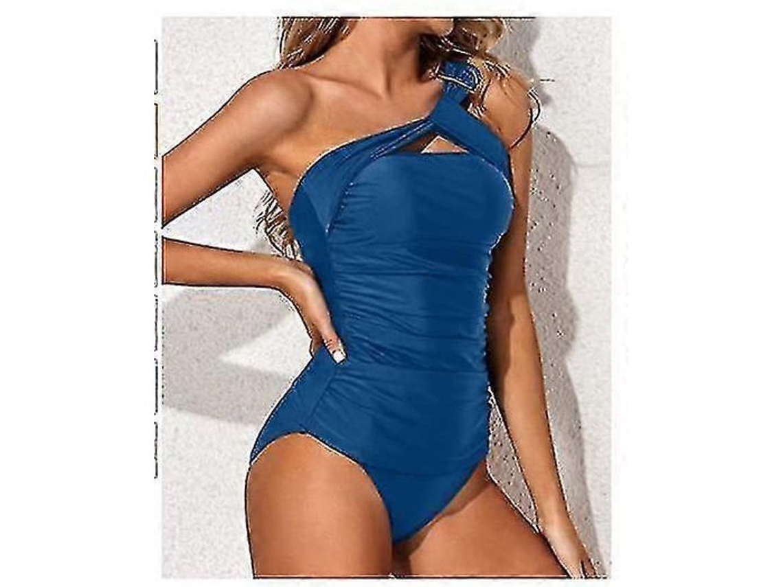 Traje De Banho Tankini Feminino De Alta Qualidade, Confortável E Rápido Secagem - Ideal Para Férias Tropicais E Esportes Azul Claro