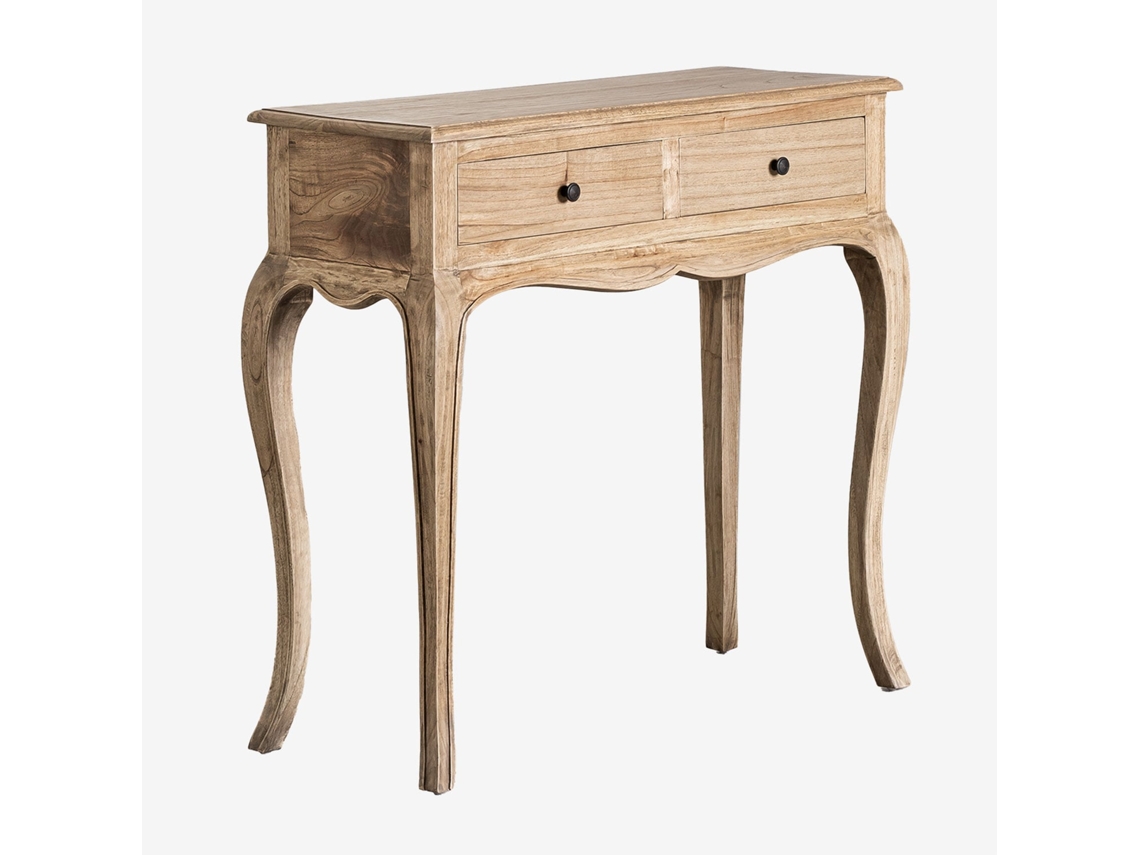 Sklum Consola De Entrada Em Madeira Teresia Madera De Mindi         Madeira Natural