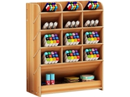 Porta, Canetas, Organizador de Mesa Multifuncional para Materiais Escolares, de Escritório e Arte BRILVIBERA
