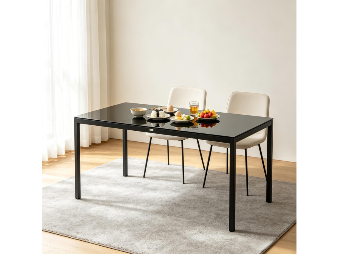 Mesa De Jantar Elegante, Mesa De Jardim Moderna Multifunções