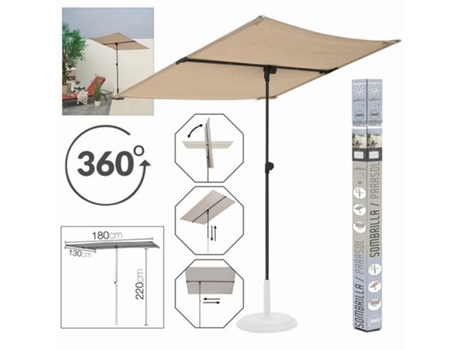 Guarda Chuva Bege 180 X 130 X 220 Cm 180 Gr/m 2 Fornor