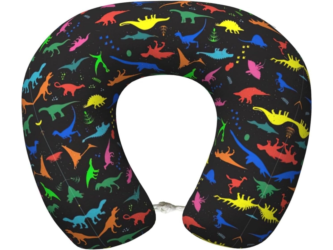 Travesseiro de Viag Espuma Viscoelástica com Formato Dinossauro Adorável Suporte para o Pescoço 100 %