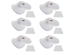 Kit com 6 Filtros para Aspiradores Shark Rocket Duoclean Hv380 Hv380c Hv380w Hv383 Hv384q, Contendo 6 Pré, Filtros BRILVIBERA