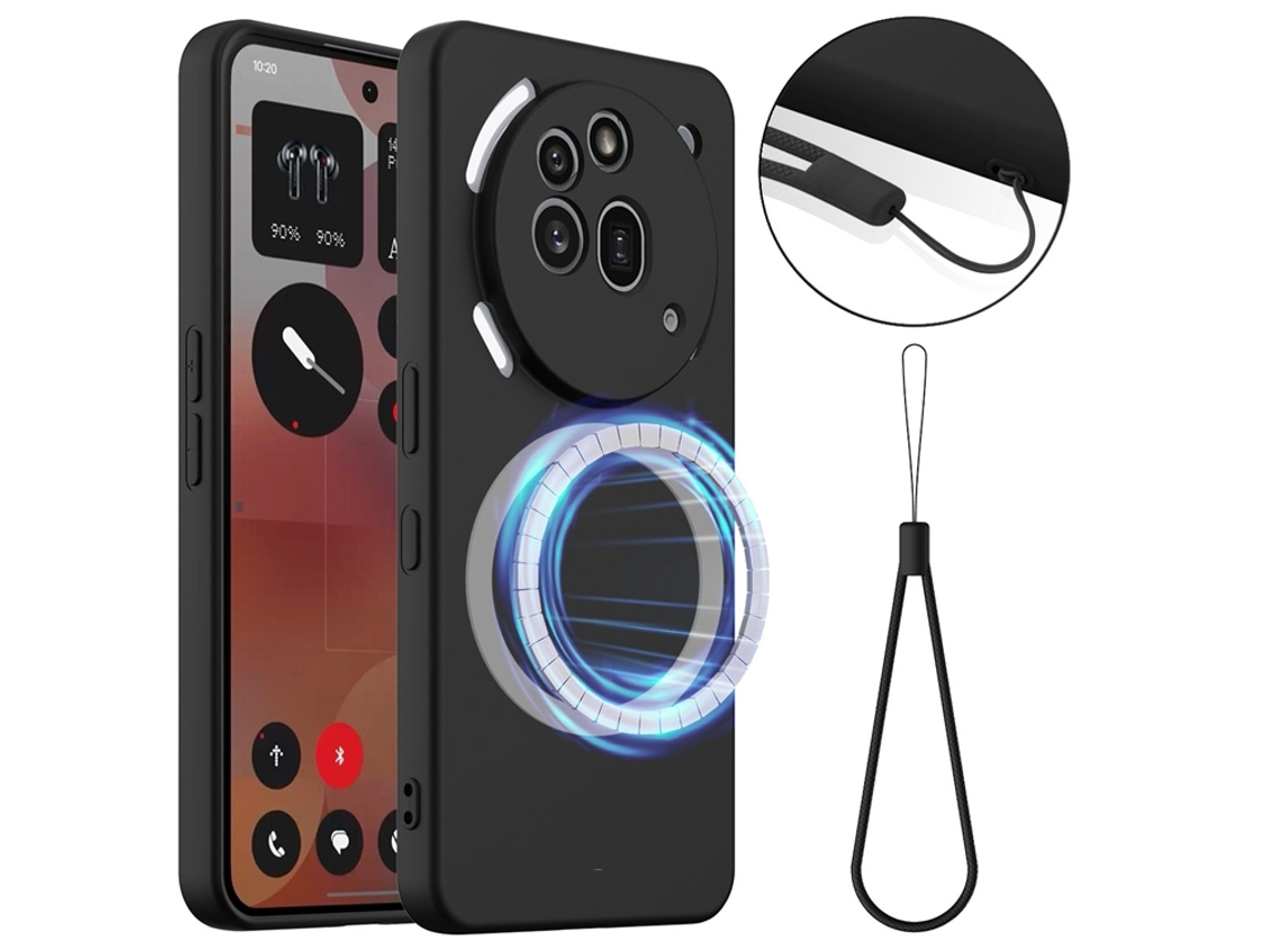 Capa Para Celular Nothing Phone (3a) Pro Magsafe De Silicone Líquido