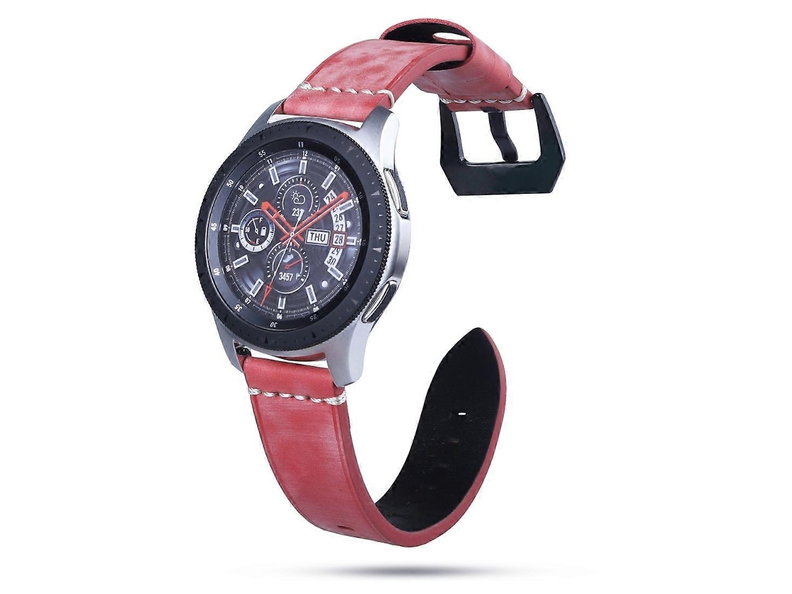 Pulseira De Couro De 22 Mm Para Huawei Watch Gt2e / Gt2 46 Mm (preta)