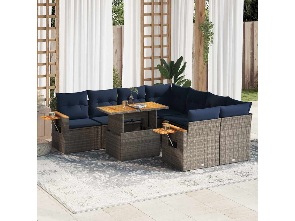 Garden Sofa Set, Garden Sofa Sets Vidaxl Cinzeto Rattan / Vime (n/a)