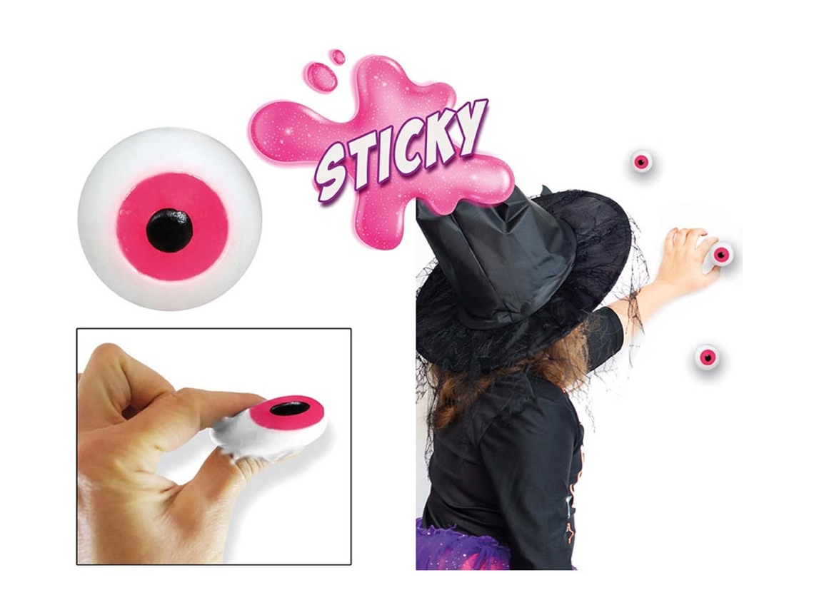 Caixa de 48 bolas de borracha para os olhos 2 cm