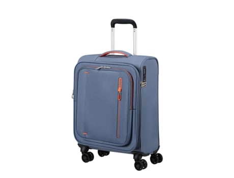 Mala De Cabine American Tourister Cloudrider 55cm 4 Rodas Expansível Azul Pedra 38,5l