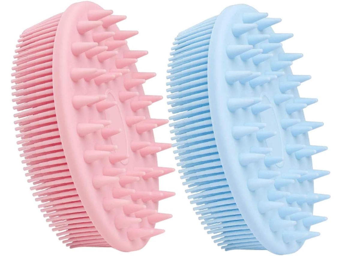 Conjunto De 2 Escovas Banho Dupla Face Para Corpo E Cabelo, Conjunto De Escovas Chuveiro Multifuncionais