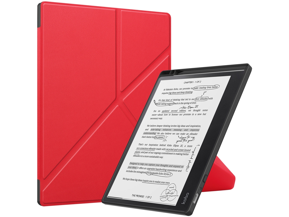 Lurelia Capa Ereader Para Kobo Elipsa 2e, 10,3 Polegadas, Vermelho, Proteção Prática