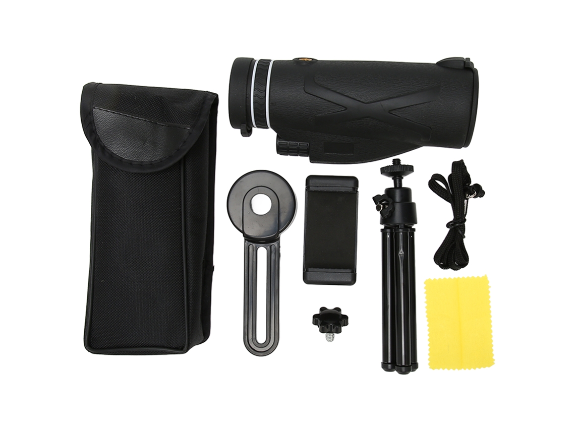 Telescópio Monocular 80x Bak4 Prisma Multicamadas Filme Suporte Para Telefone Com Tripé Para Viagens E Acampamentos Aquaforge