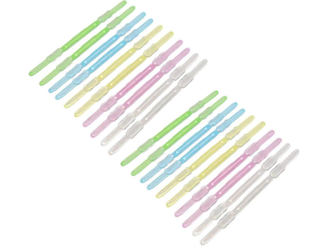 Clipes Plásticos Cabilock para Lembrancinhas Formatura e Decoração Escolar, Pacote de 20 Unidades, Alta Fixação E