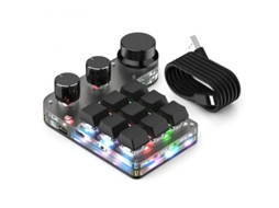 Usb Teclado Personalizado Botão de Volume Botão de Programação Macro Jogos Teclado Mecânico Sem Fio Preto com Fio Bluetooth