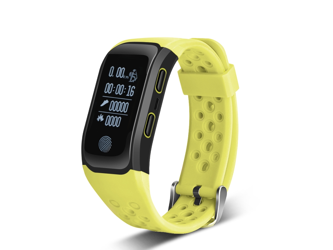 Pulseira com GPS EOOCOO, monitor de frequência cardíaca, Bluetooth e impermeável