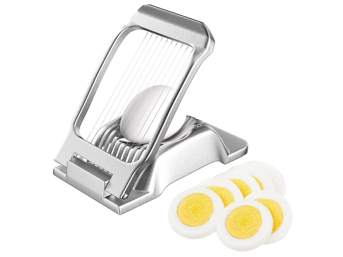 Cortador de Ovos de Alumínio Robusto com Fio de Aço Inoxidável para Ovos, Kiwis, Frutas, Queijo e Alimentos Macios
