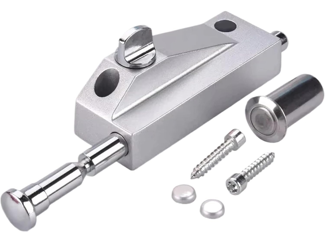 Fechadura Externa Para Porta De Correr, Fechadura Giratória Para Porta Com Moldura De Vidro, Trinco Duplo De Liga