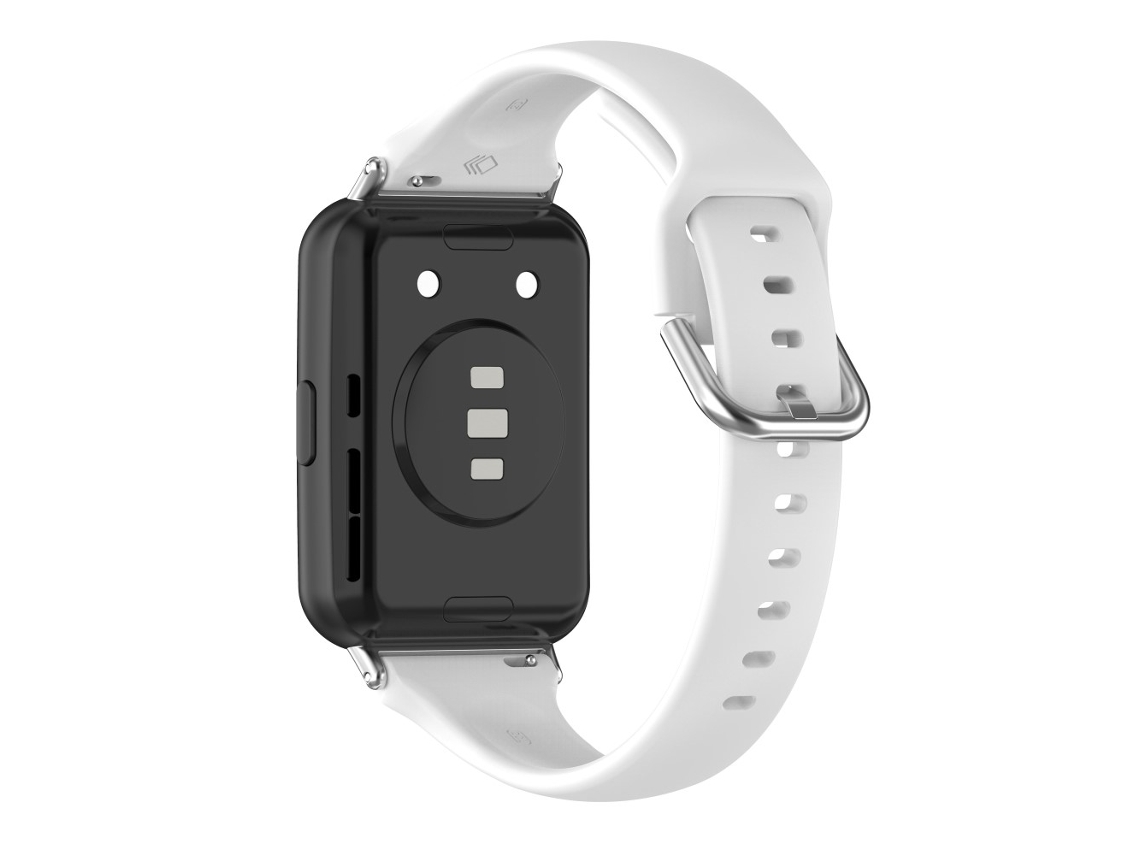 Bracelete Silicone Lançamento Rápido para Huawei Watch Fit 2 Branco