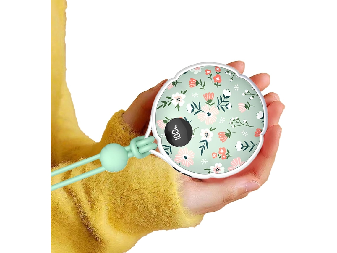 Aquecedor De Mãos Elétrico | Aquecedor De Bolso De 4000 Mah, Com 3 Níveis De Aquecimento Rápido Ajus Gokoco