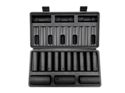Conjunto De Chaves De Impacto 1/2" 13 Peças 10-24 Mm Em Aço Cr-v Tekmaquinas