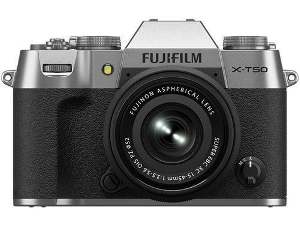 Máquina Fotográfica FUJIFILM X-T50II-XC15-45MM (Prateado - 40.2 MP - ISO 64-51200)