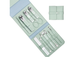 Lurelia Kit De Manicure E Pedicure 12 Peças, Em Aço Inoxidável, Antiderrapante, Portátil, Com Estojo, Para Cuidados Pessoais