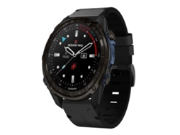 Bracelete para Garmin Descent Mk3i Couro Fivela de Aço Preta XIAOMOYU (20mm)