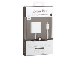 Adaptador LORENZ BELL LB312 (MacBook - Mini DisplayPort - VGA - 15 cm)