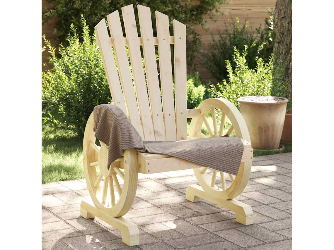 Vidaxl Cadeiras Adirondack Para Jardim 4 Pcs Madeira De Abeto Maciça