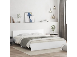 Estrutura De Cama Com Cabeceira 180x200 Cm Branco