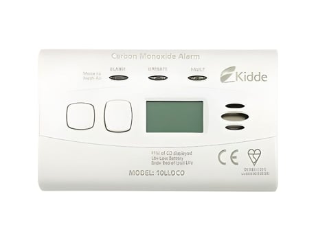 Detector de monóxido de carbono Kidde 10lldco com visor