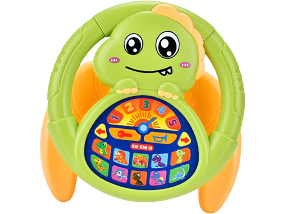 Volante Brinquedo Educativo EIFSON Forma de U com Luz e Música (dinossauro)