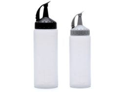 Conjunto de 2 Garrafas Squeeze para Líquidos em Plástico Ideal para Cozinha NEVEANCE