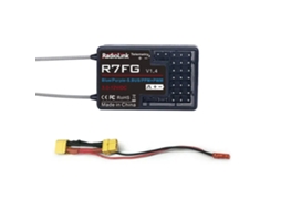 Receptor Rc Radiolink R7fg 2.4ghz 7ch Com Antena Dupla Sbus/ppm/pwm E Giroscópio Integrado Para Transmissores Radiolink Rc4gs/rc6gs/t8s/t8fb/rc8xrc