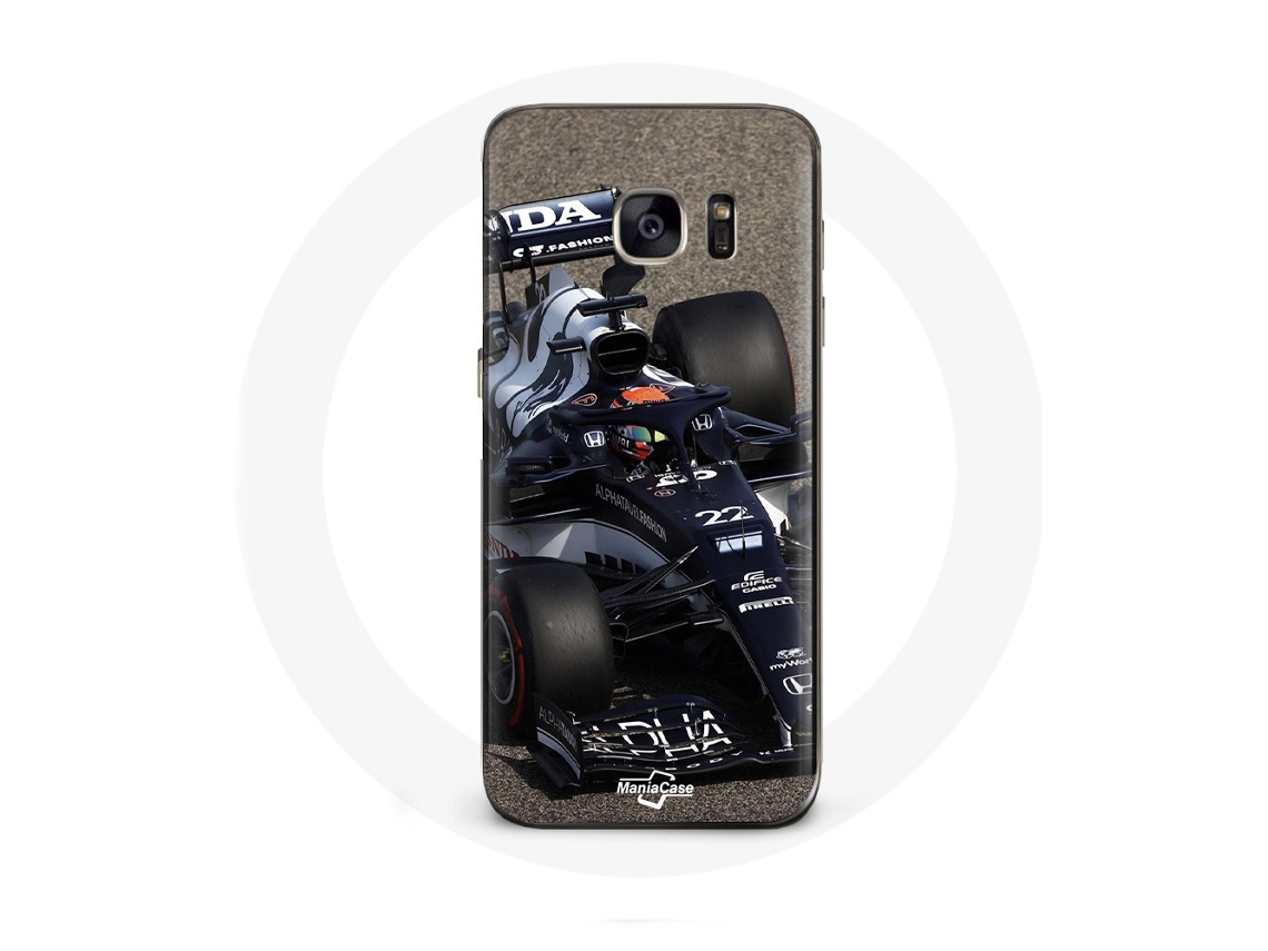 Capa para Samsung Galaxy S6 Fórmula 1 Yuki Tsunoda Piloto de corrida de F1 azul