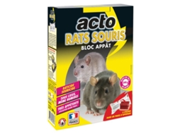 Appât Pour Rats Et Souris ACTO 12 Blocos para 20 G Tres Attractif Dératisation Efficace Poids Total 240 G