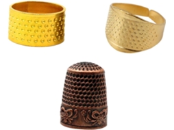 Conjunto De 3 Dedais De Liga Metálica Com Padrão Serrilhado E Proteção Para Os Dedos, Ideais Para Reparos Em