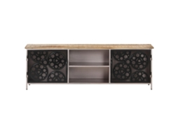 Móvel De Tv 120x30x40 Cm Madeira De Mangueira Áspera Lovely Home