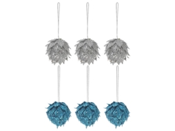6 Peças de Decorações de Flores de Natal ALLINLESS