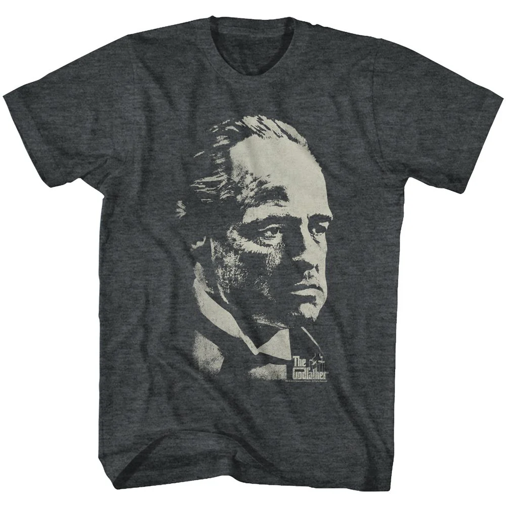 Unisex Adult T-shirt Rockinstone Godfather Wagon Heather Black Sizes
